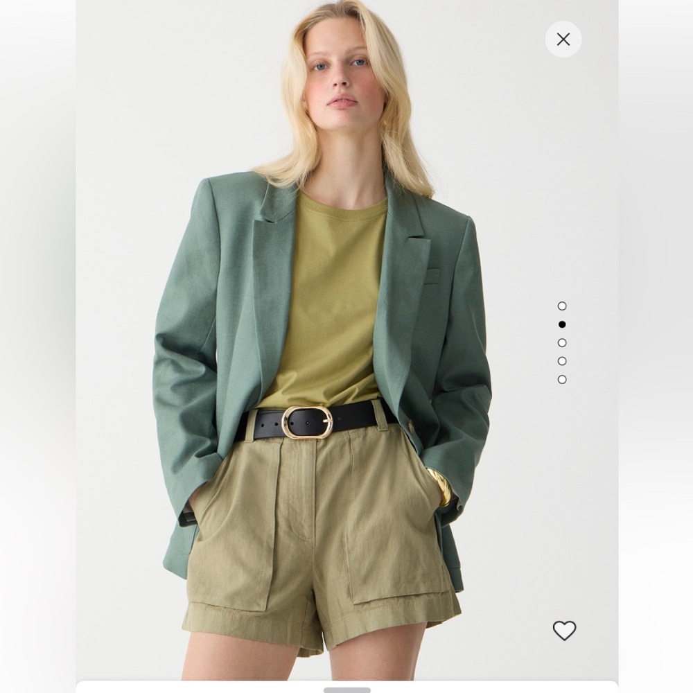 J. Crew Seaside cargo short in linen-TENCELT™ lyocell blend